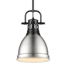  3604-S BLK-PW - Duncan Small Pendant with Rod